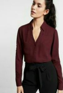 Express Slim-Fit No Pocket Portofino Shirt